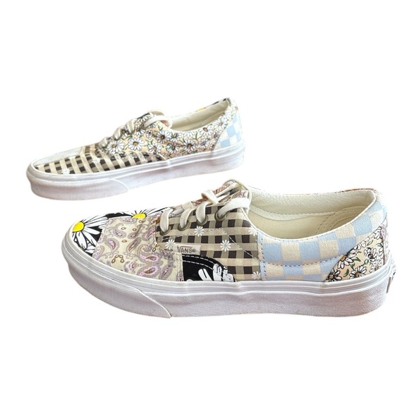 Vans Era Skate Shoes Meadow Patchwork Multicolor Fabric‎ Unisex  M5 W6.5 - Picture 1 of 10